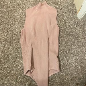Pink Sleeveless Bodysuit